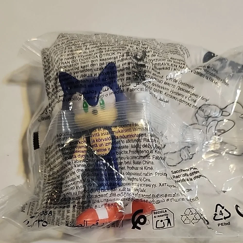 Blue and Red Sonic the Hedgehog Toy
